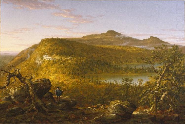 A View of the Two Lakes and Mountain House Catskill Mountains, Thomas Cole